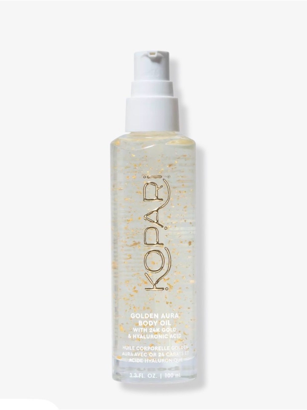 Kopari Golden Aura Body Oil - Clear with Gold Flakes NIB